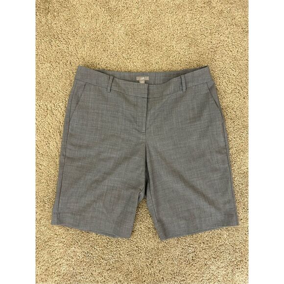 J. Jill Stitched Gray Chino Golf Shorts, Size 8 - Picture 1 of 8